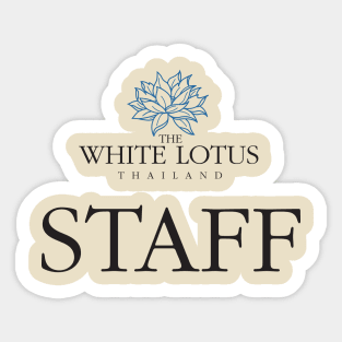 White Lotus Staff Sticker